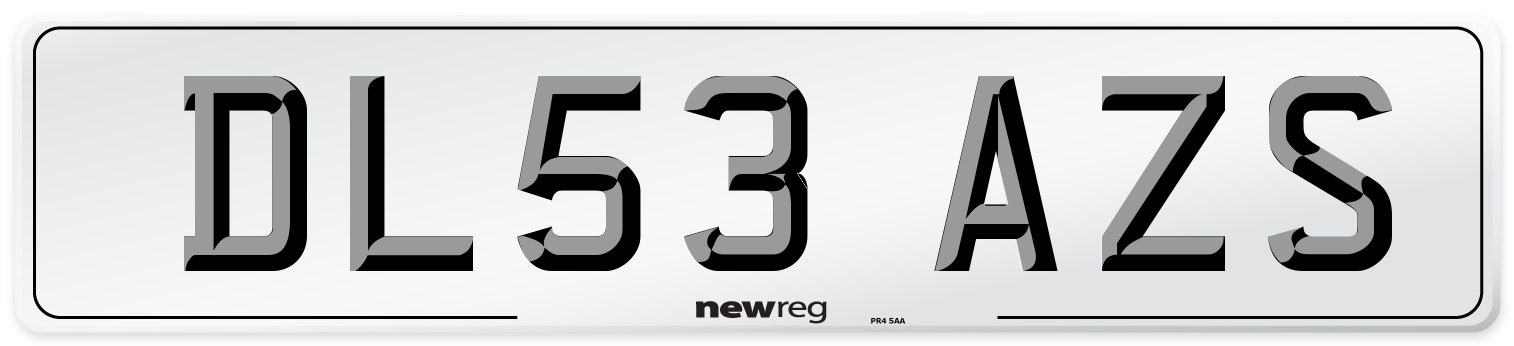 DL53 AZS Number Plate from New Reg